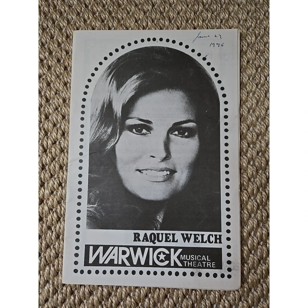 Rare Raquel Welch Warwick Musical Theatre RI Program 6/28-7/3, 1976